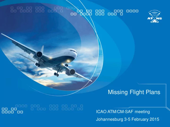 missing flight plans