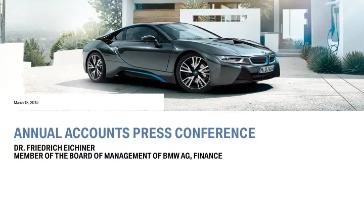 annual accounts press conference