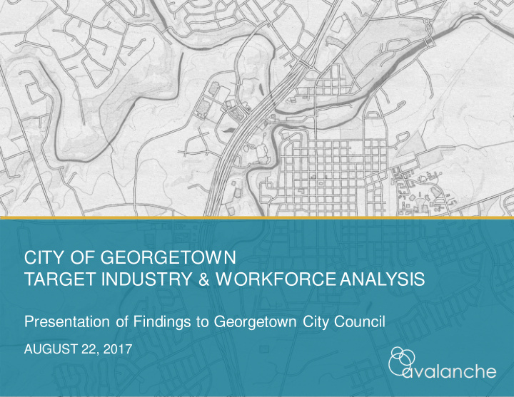 city of georgetown target industry workforce analysis