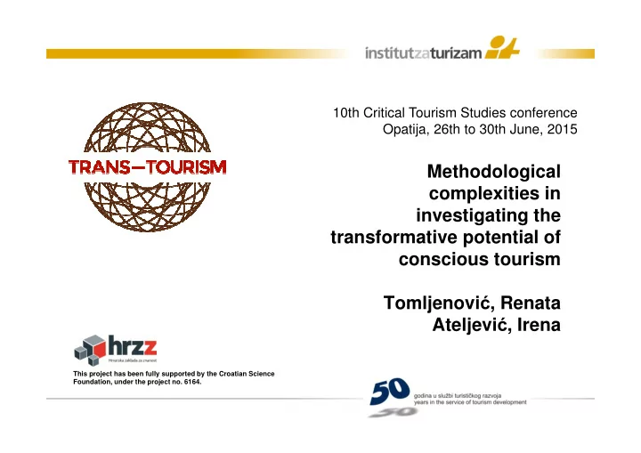methodological complexities in investigating the