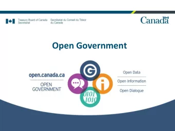 Open Government  1  What is Open Government?  Transparency  Citizen  Accountability  participation