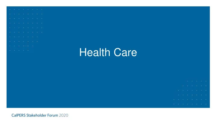 health care today s discussion together