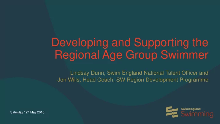 regional age group swimmer