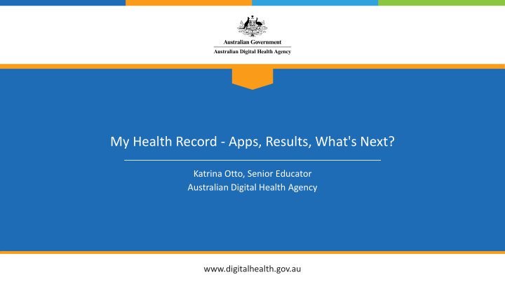 my health record apps results what s next