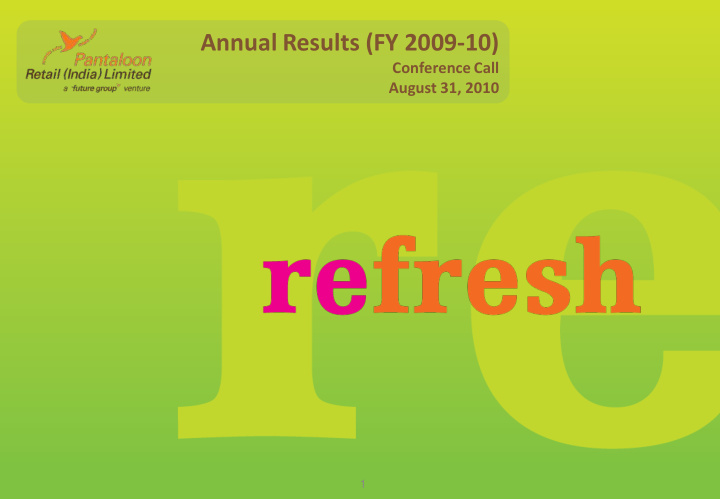 annual results fy 2009 10