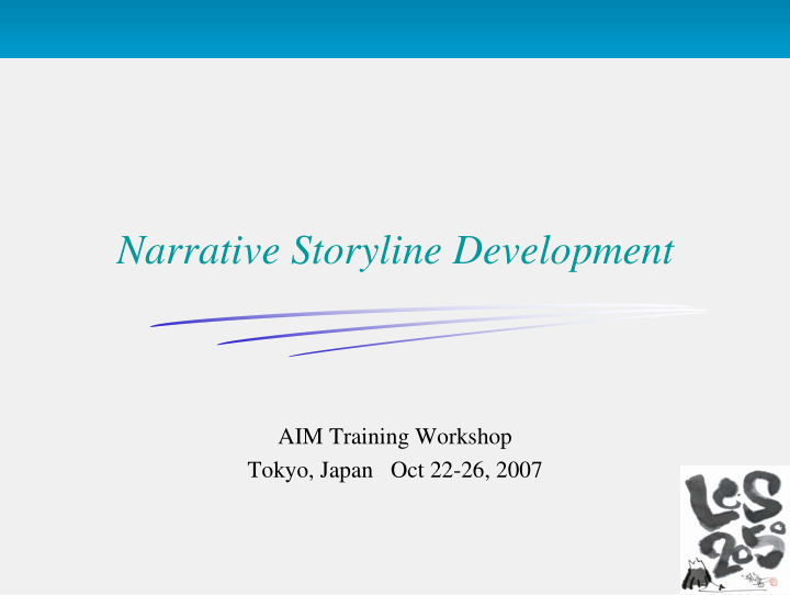 narrative storyline development