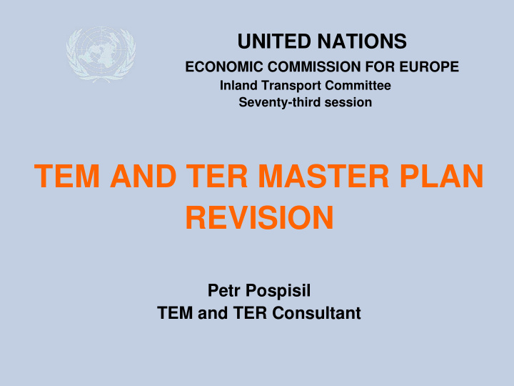 tem and ter master plan revision