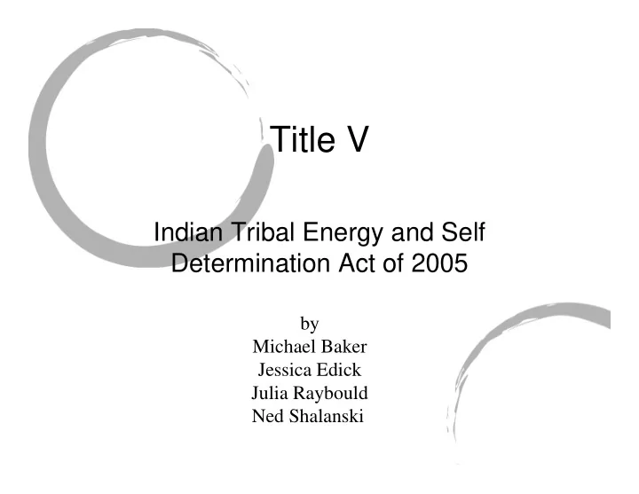 title v