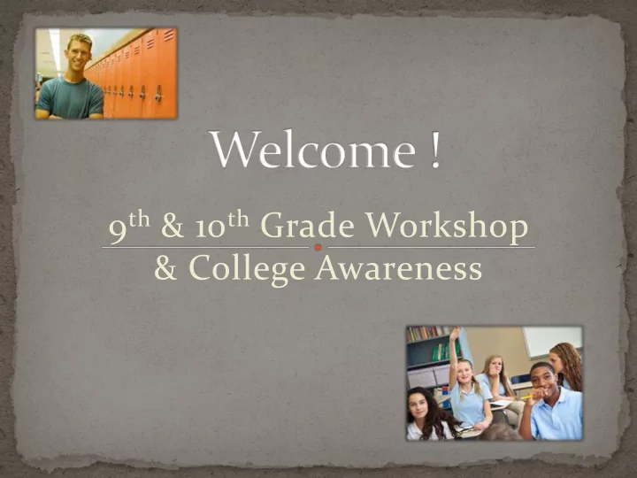 college awareness counseling department