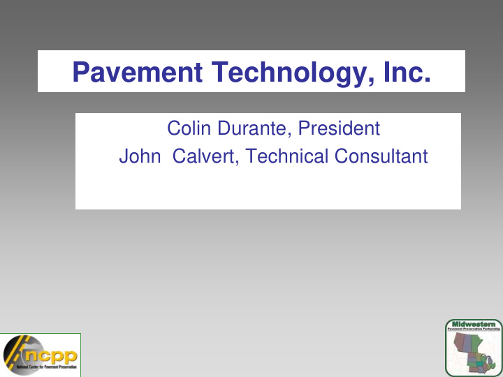 pavement technology inc