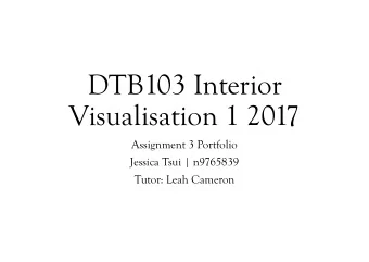 Visualisation 1 2017  Assignment 3 Portfolio  Jessica Tsui | n9765839  Tutor: Leah Cameron  Table