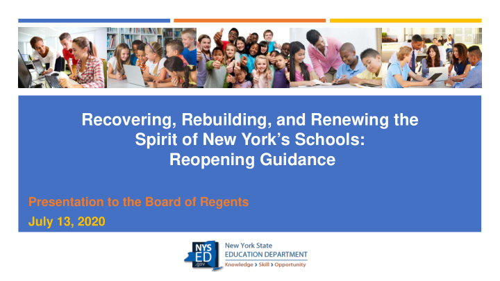 recovering rebuilding and renewing the spirit of new york
