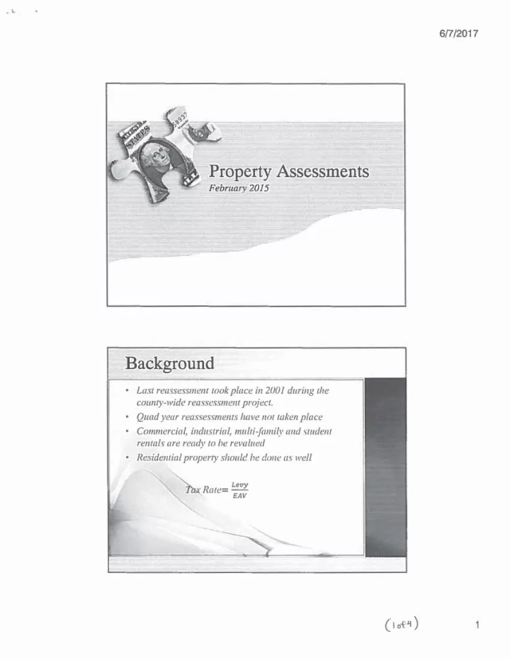 property assessments
