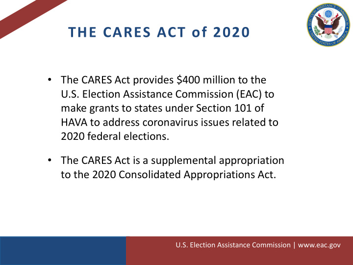 the cares act of 2020