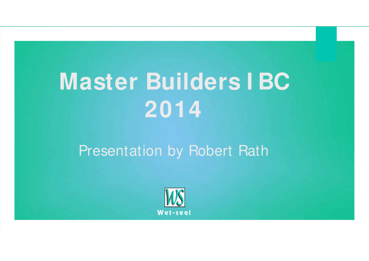master builders i bc 2014