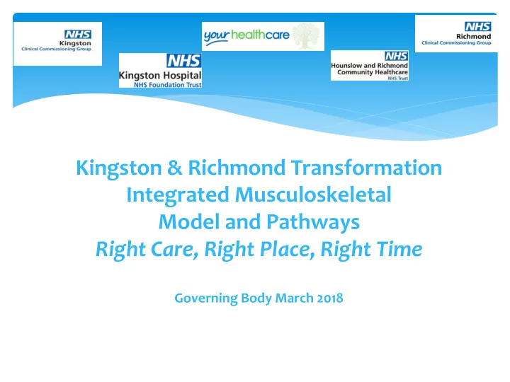 kingston amp richmond transformation integrated