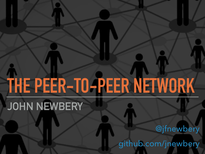 the peer to peer network