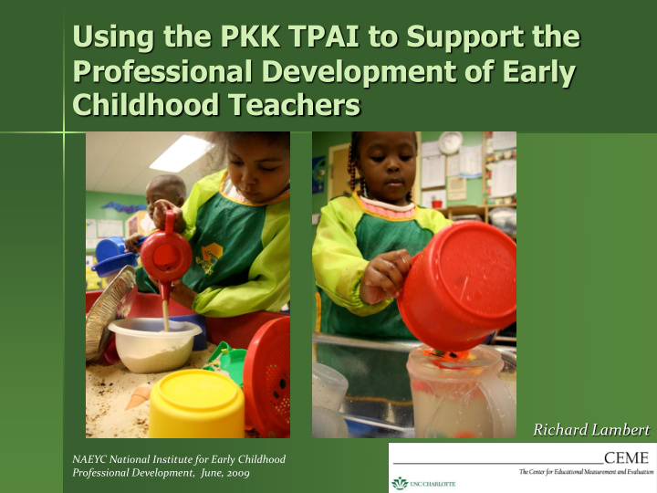 using the pkk tpai to support the