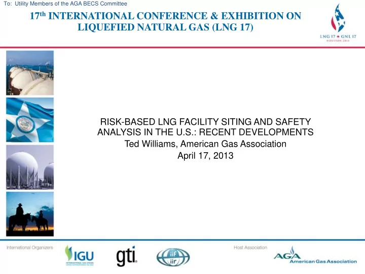 17 th international conference exhibition on