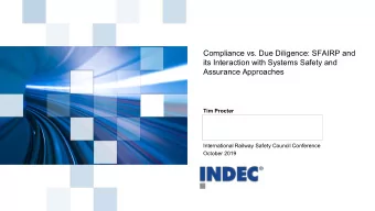 Compliance vs. Due Diligence: SFAIRP and  its Interaction with Systems Safety and  Assurance