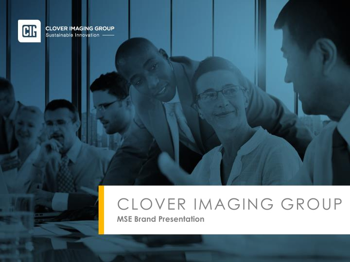 clover imaging group title of ppt