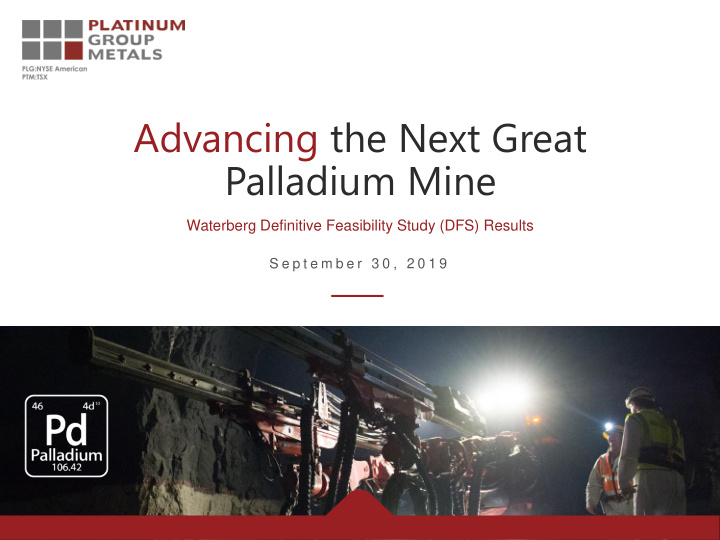 palladium mine
