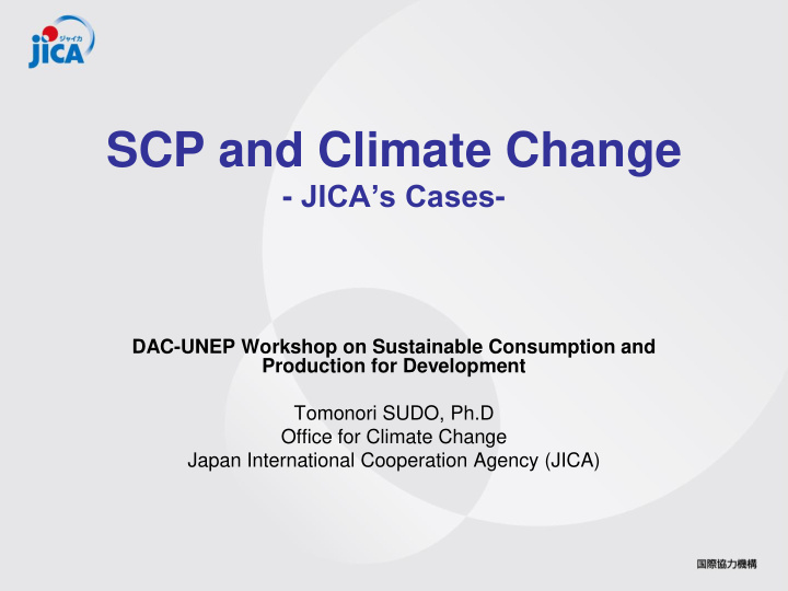 scp and climate change