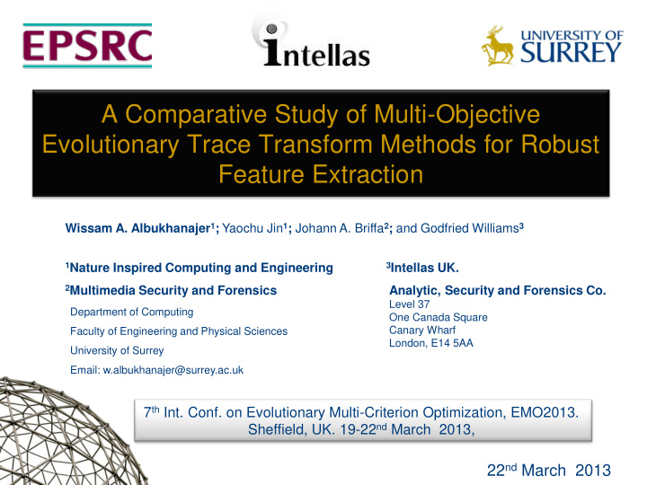 a comparative study of multi objective evolutionary trace