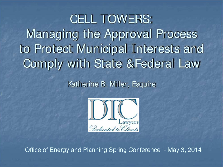 cell towers managing the approval process to protect