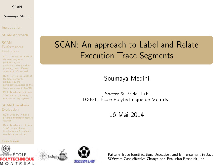 scan an approach to label and relate