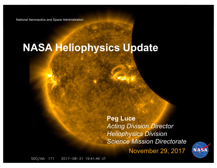 nasa heliophysics update