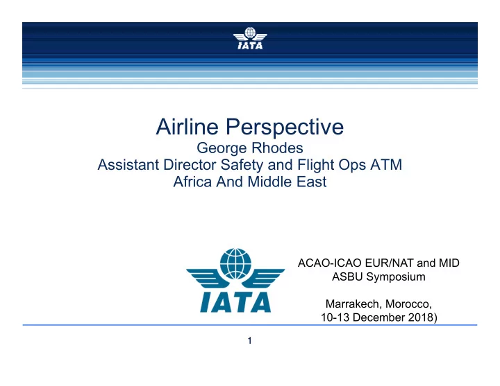 airline perspective