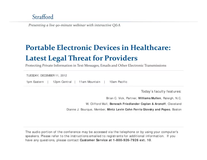 portable electronic devices in healthcare portable