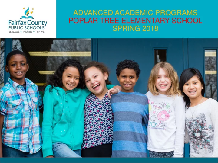 advanced academic programs poplar tree elementary school