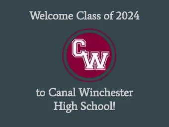 Welcome Class of 2024  to Canal Winchester  High School!  Todays Agenda  Basic High School