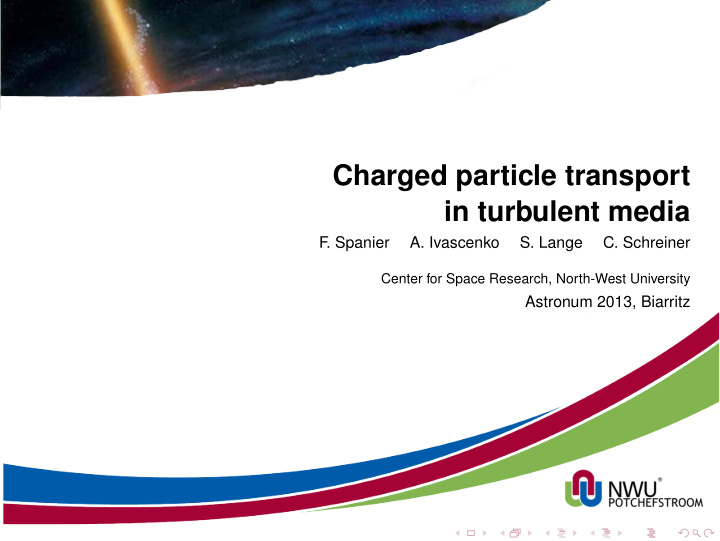 charged particle transport in turbulent media
