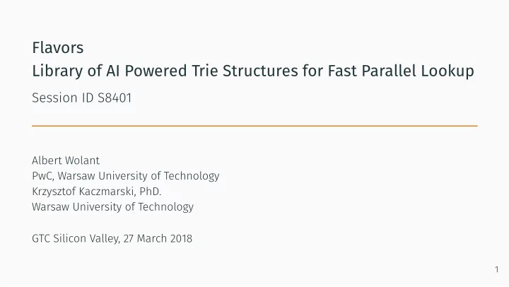 flavors library of ai powered trie structures for fast