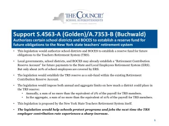 Support S.4563-A (Golden)/A.7353-B (Buchwald)  Authorizes certain school districts and BOCES to