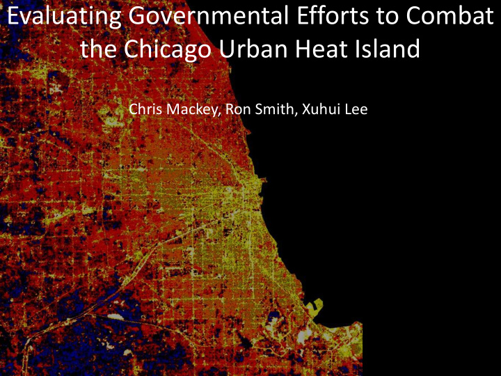 evaluating governmental efforts to combat the chicago