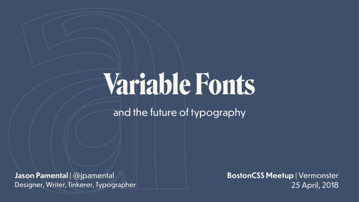 variable fonts