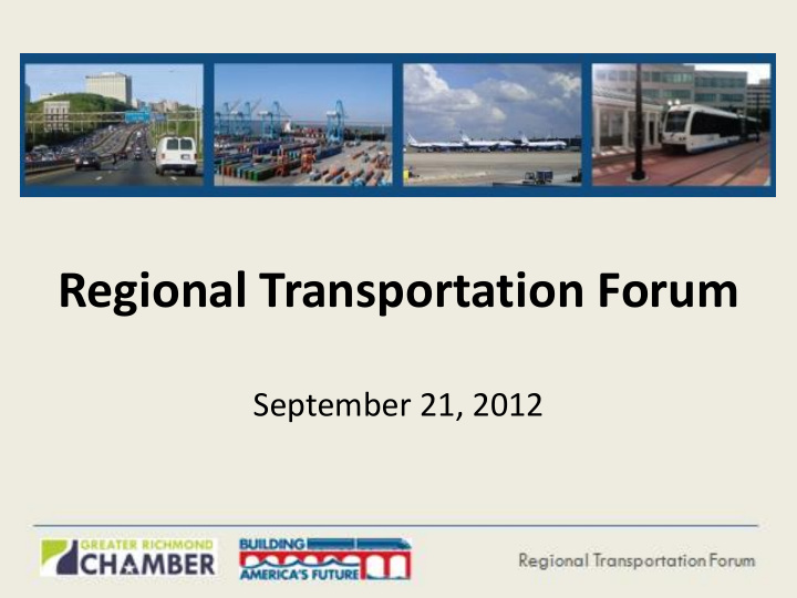 regional transportation forum