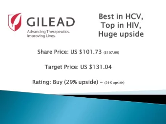 Ta  Target  t Price  ce: US $1  $131  31.04  04  Ra  Rating:  : Buy (29  29% upside  ide) )