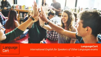 LanguageCert International English for Speakers of Other Languages exams  PeopleCert Qualifications