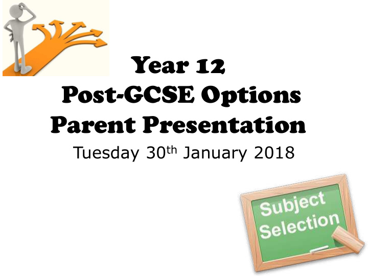 year 12 post gcse options parent presentation