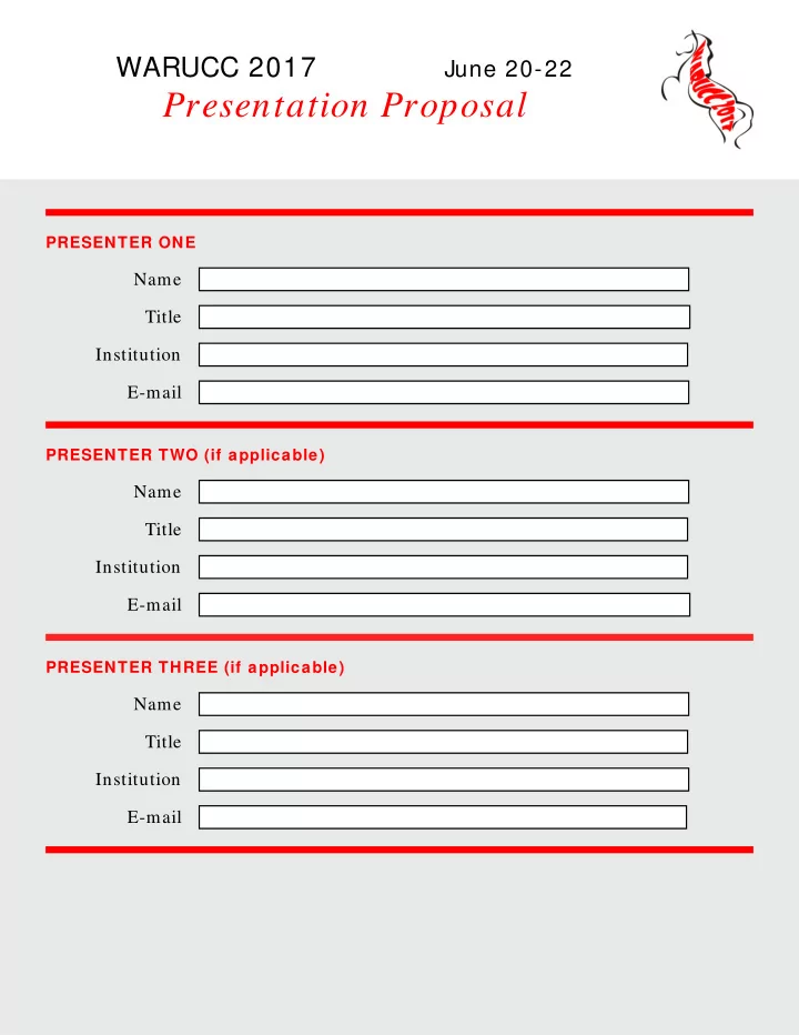 presentation proposal