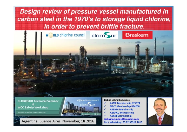 design review of pressure vessel manufactured in carbon