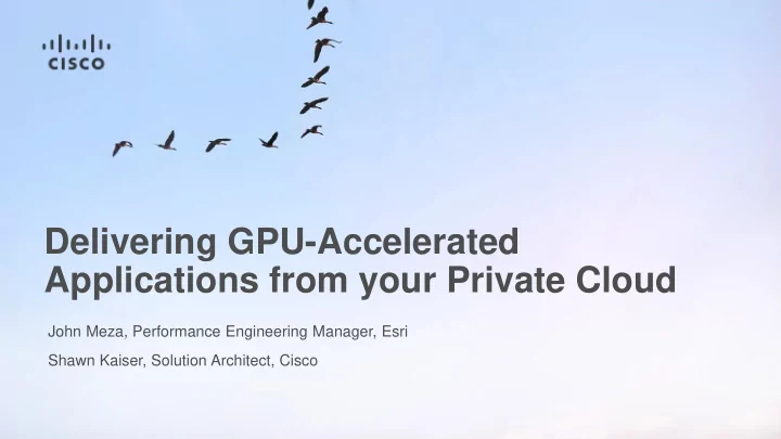 applications from your private cloud