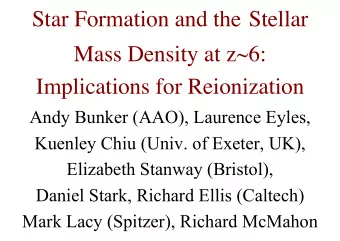 &quot;Lyman break technique&quot; - sharp drop in flux at  below Ly-  . Steidel et al. have