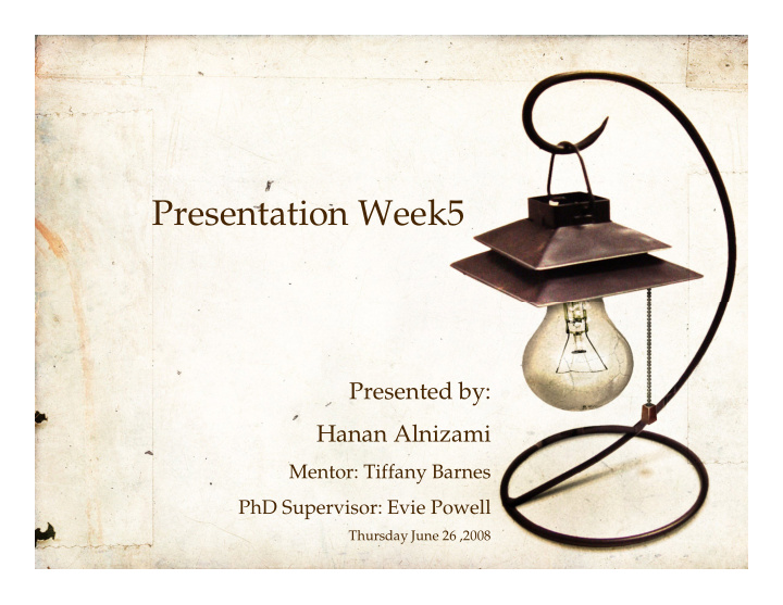 presentation week5