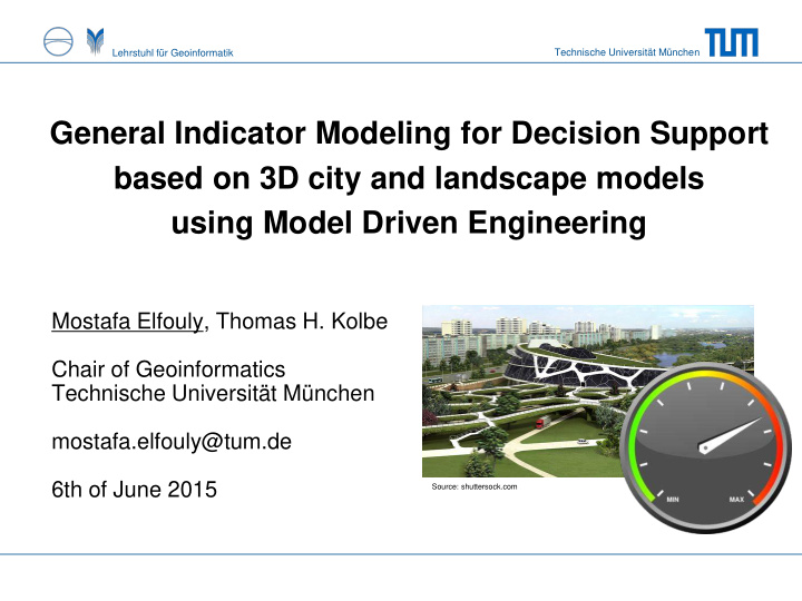 general indicator modeling for decision support